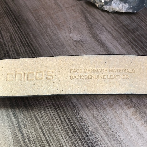 Chico’s Lapis Belt Buckle & Belt M - Picture 4 of 7